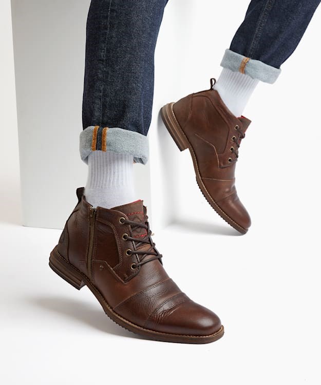 Dune London Captains Men's Casual Boots Brown | GQL-918327