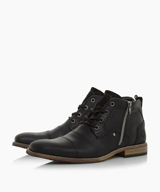 Dune London Captains Men's Casual Boots Black | PCA-461859