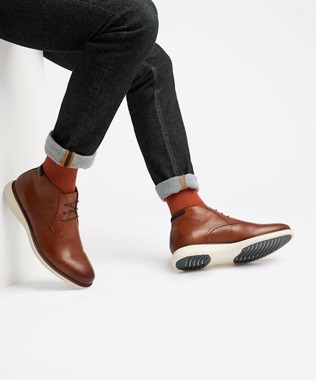 Dune London Carries Men's Chukka Boots Brown | WLH-209576