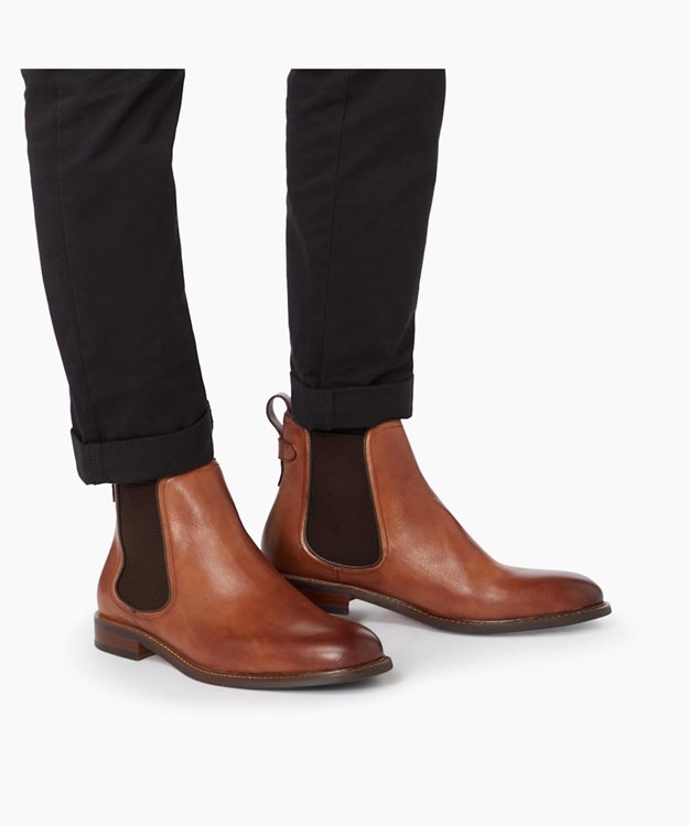 Dune London Character Men's Chelsea Boots Brown | QVB-153980