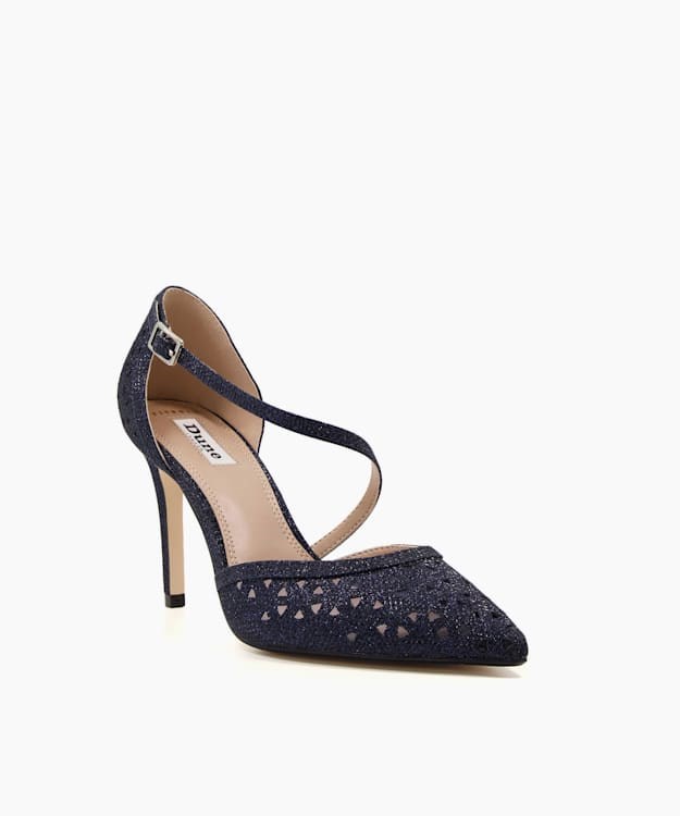 Dune London Danae Women's Heels Blue | HNR-037615