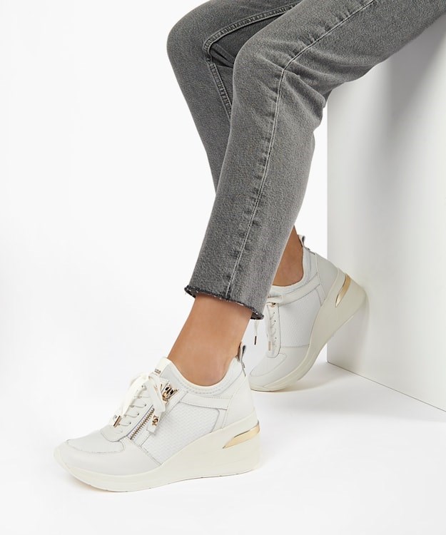 Dune London Eilin Women's Sneakers White | LMO-028371