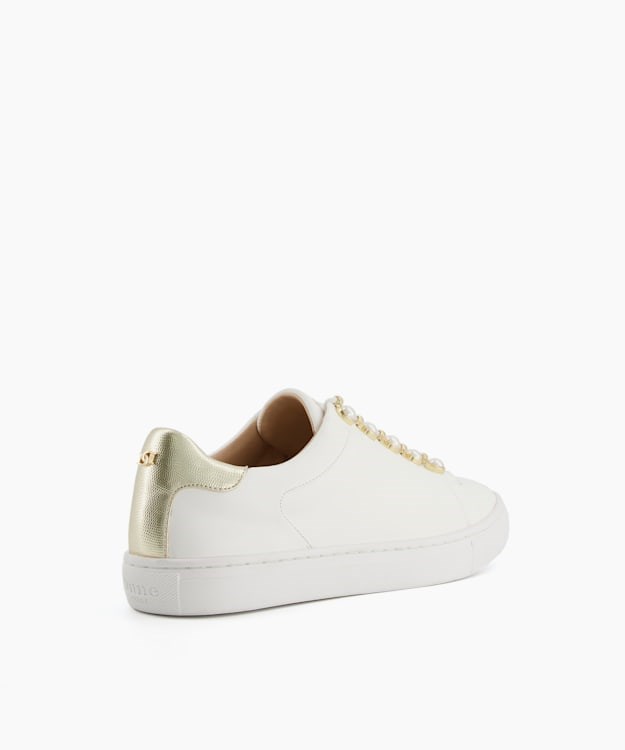 Dune London Esteem Women's Flat Shoes White | KHJ-236159