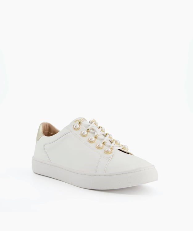 Dune London Esteem Women's Sneakers White | NJB-246193