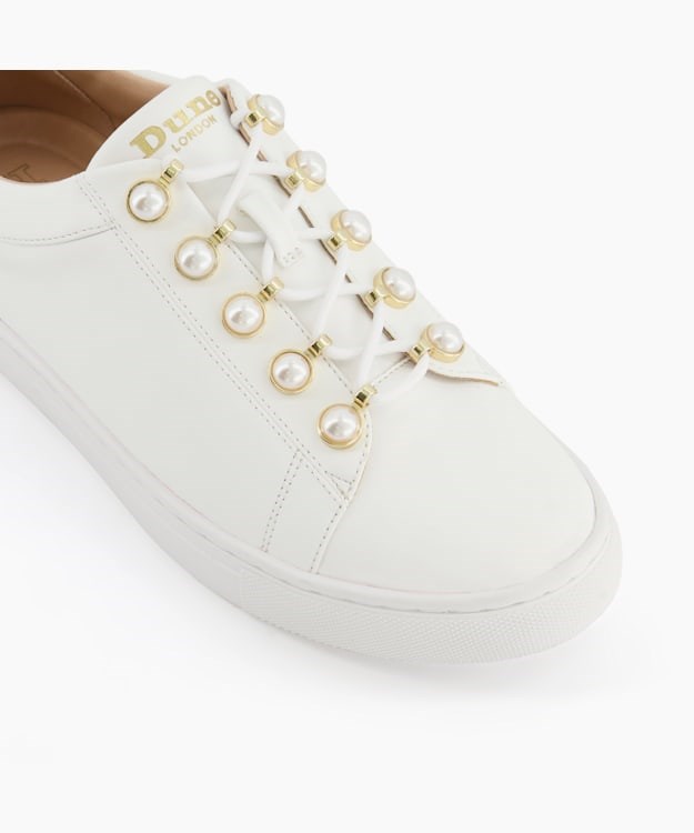 Dune London Esteem Women's Sneakers White | NJB-246193