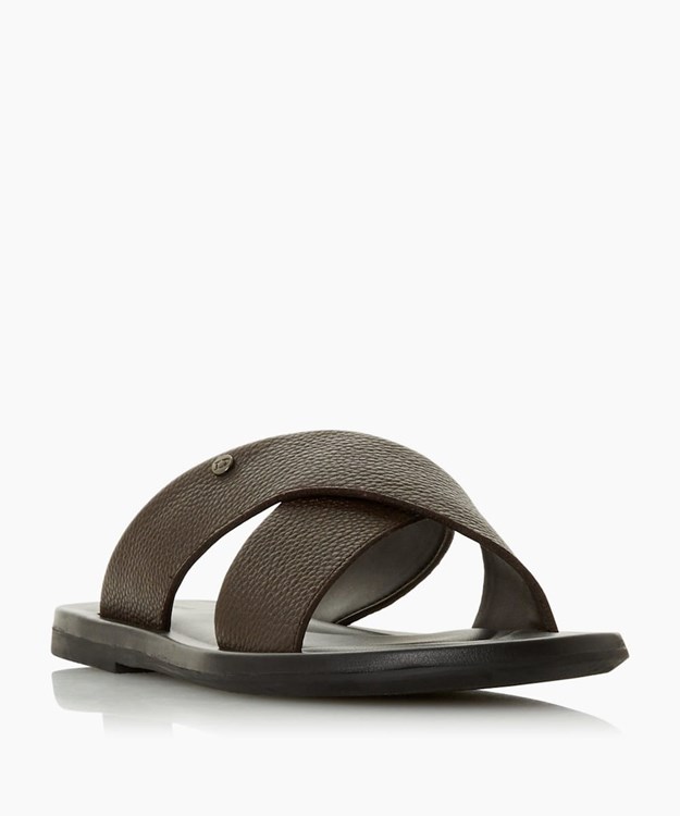 Dune London Franks Men's Smart Sandals Brown | VIR-736912