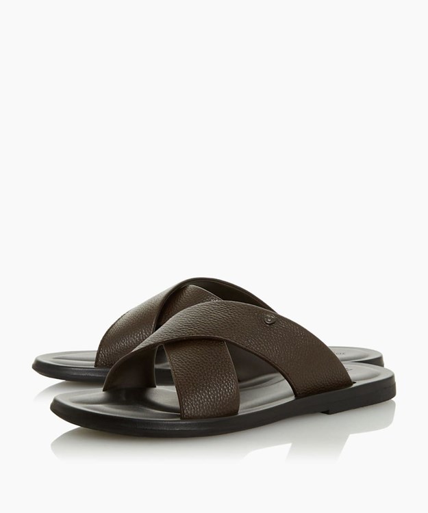 Dune London Franks Men's Smart Sandals Brown | VIR-736912