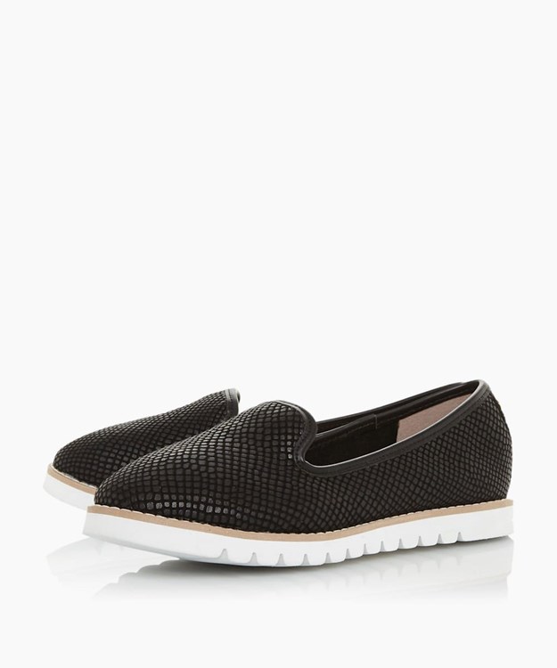 Dune London Galleon Women's Flat Shoes Black | ODA-024736