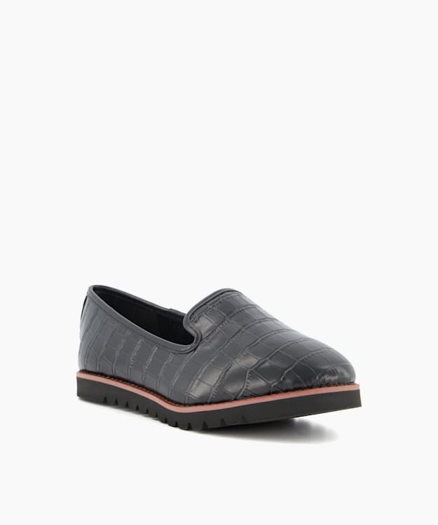 Dune London Galleon Women's Flat Shoes Black | XCU-073612