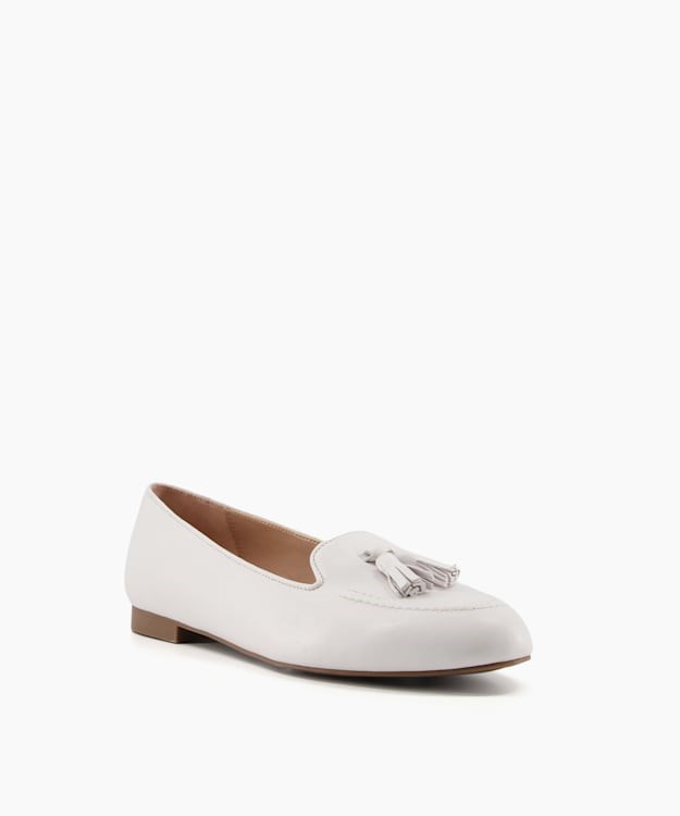 Dune London Gallerie Women's Flat Shoes White | NKD-307254