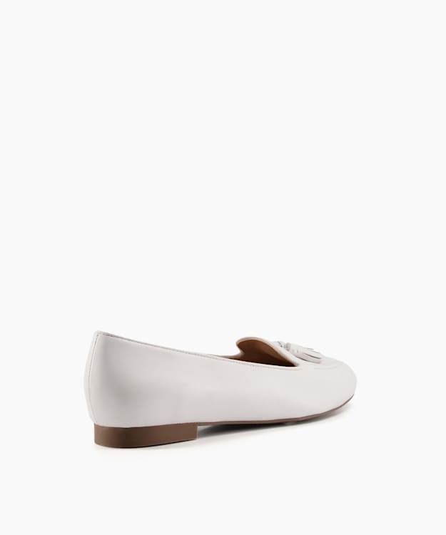 Dune London Gallerie Women's Flat Shoes White | NKD-307254