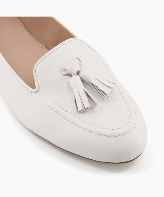 Dune London Gallerie Women's Flat Shoes White | NKD-307254