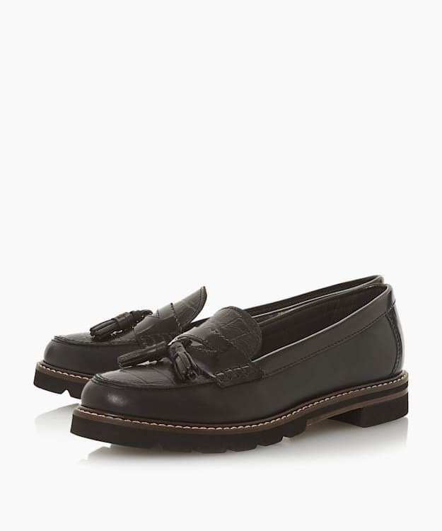 Dune London Gennia Women's Loafers Black | XAG-308214