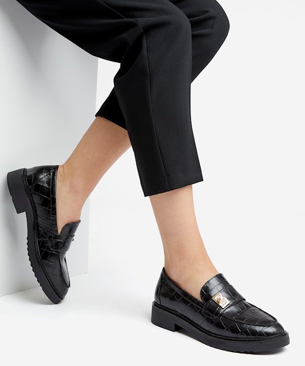 Dune London Ginnie Women's Loafers Black | XRM-051798