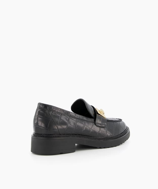 Dune London Ginnie Women's Loafers Black | XRM-051798