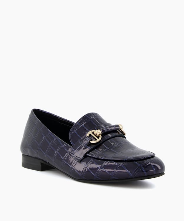 Dune London Grange Women's Loafers Blue | FVT-486157