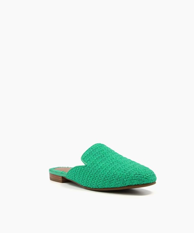 Dune London Grecian Women's Flat Shoes Green | HXV-703165