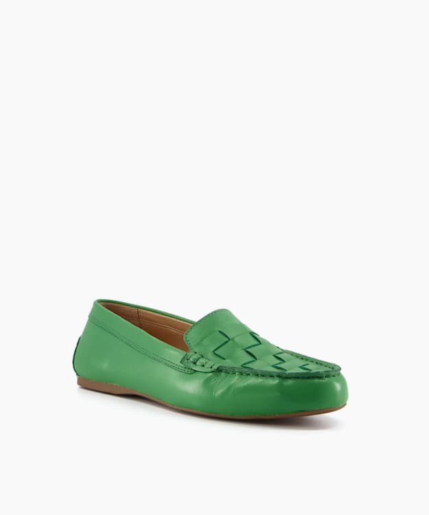 Dune London Greene Women's Loafers Green | VYB-487952