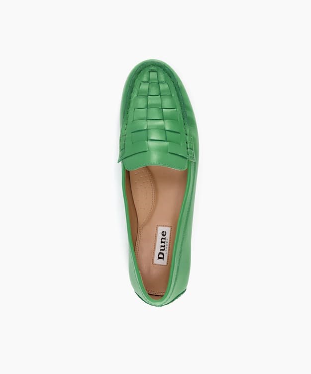 Dune London Greene Women's Loafers Green | VYB-487952