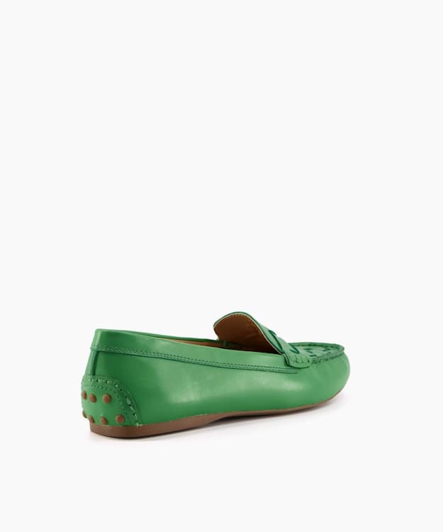 Dune London Greene Women's Loafers Green | VYB-487952