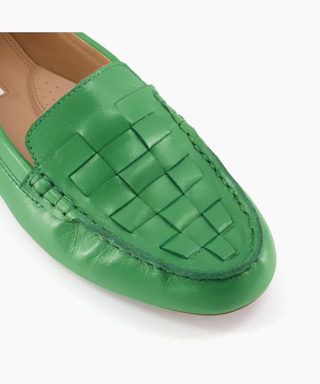 Dune London Greene Women's Loafers Green | VYB-487952