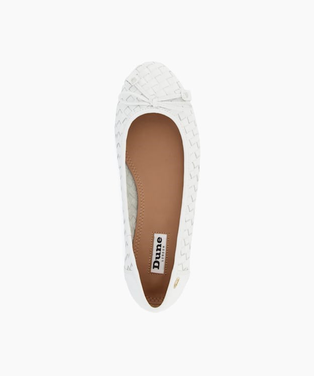 Dune London Hartleys Women's Bellet Pumps White | ILN-310456