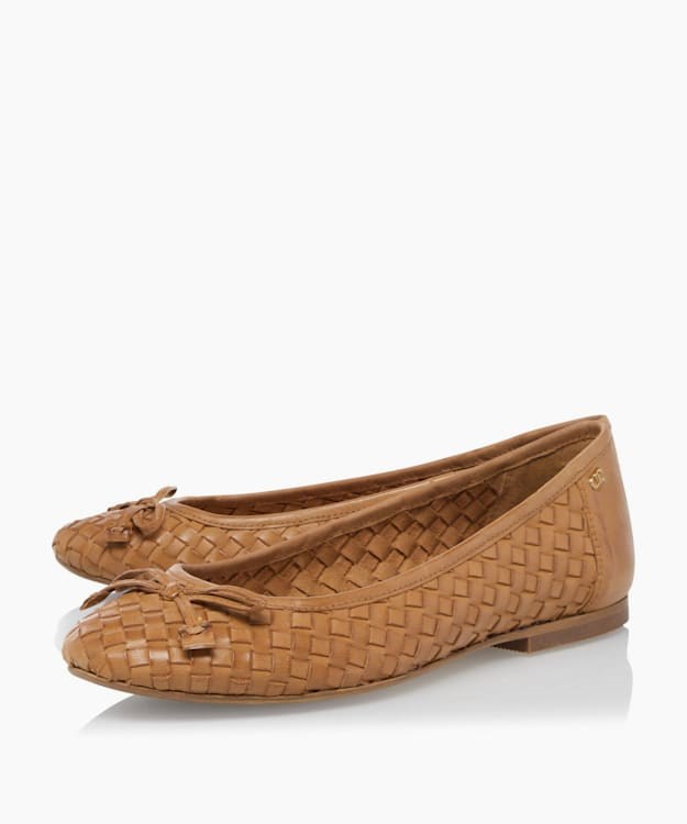 Dune London Hartleys Women's Flat Shoes Brown | LHG-753028