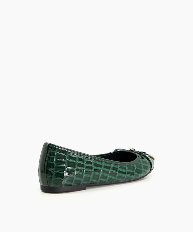 Dune London Hartlyn Women's Bellet Pumps Green | HZT-294317