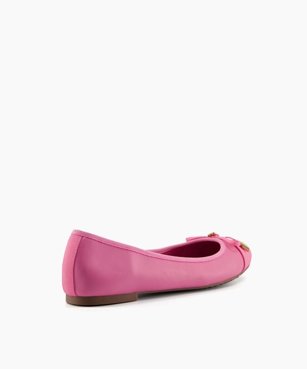 Dune London Hartlyn Women's Bellet Pumps Pink | NZW-692354