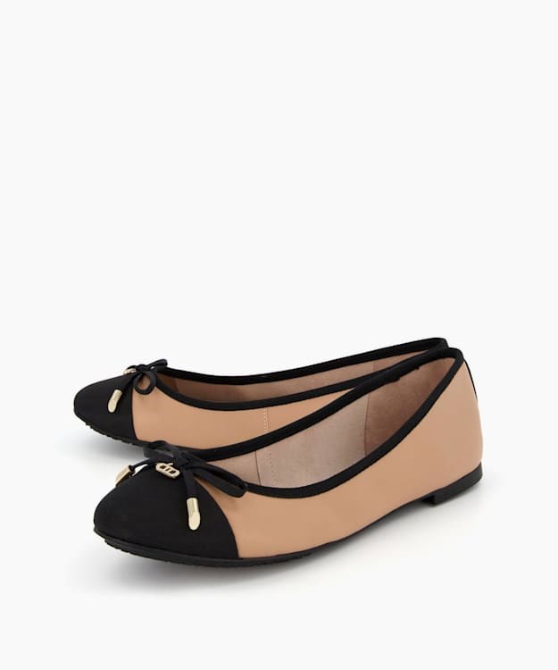 Dune London Hartlyn Women's Bellet Pumps Brown | SLE-039176