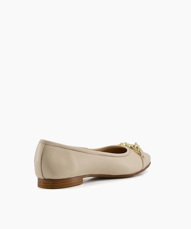 Dune London Hassel Women's Flat Shoes Beige | CFL-194782