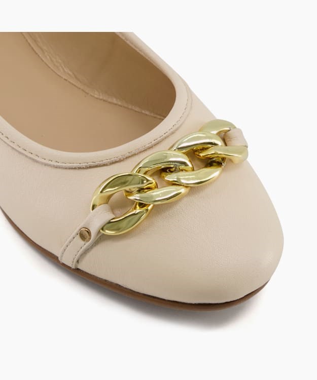 Dune London Hassel Women's Flat Shoes Beige | CFL-194782