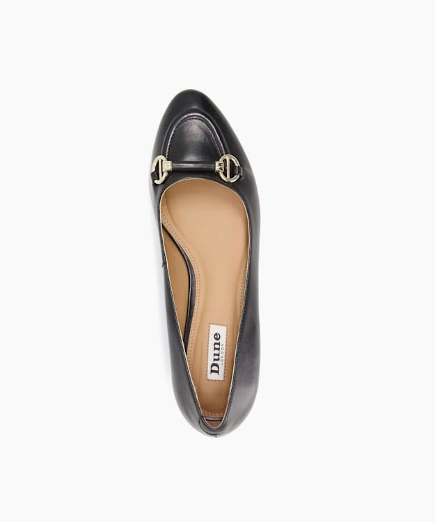 Dune London Hippy Women's Bellet Pumps Black | KBR-195432