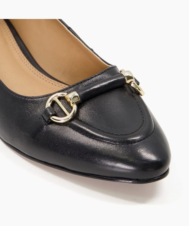 Dune London Hippy Women's Bellet Pumps Black | KBR-195432