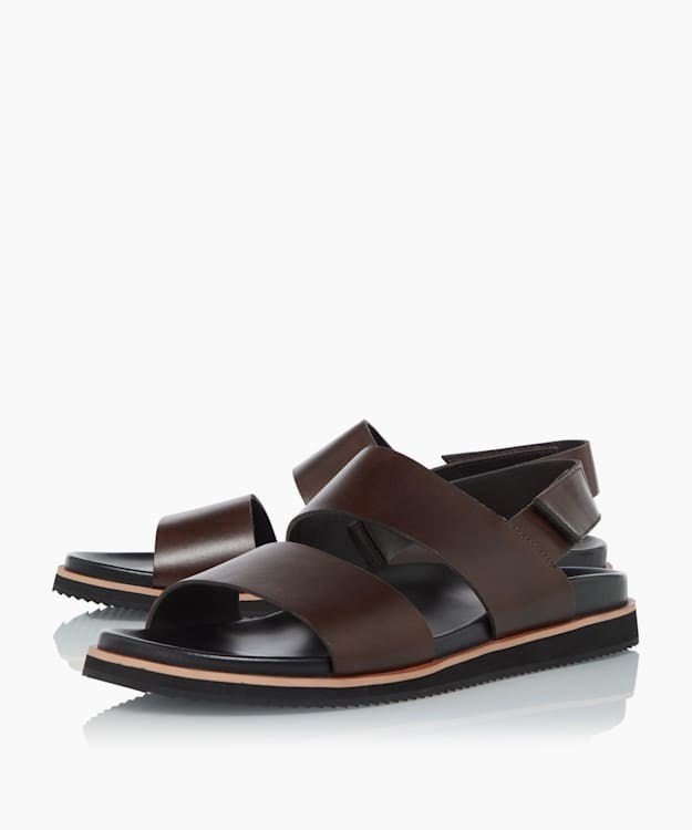 Dune London Idda Men's Smart Sandals Brown | EPG-653491