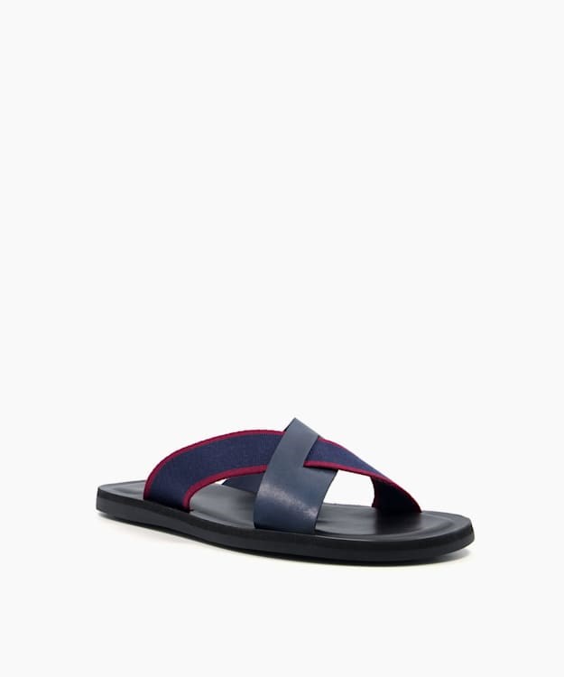 Dune London Ideal Men's Smart Sandals Blue | DJV-986320