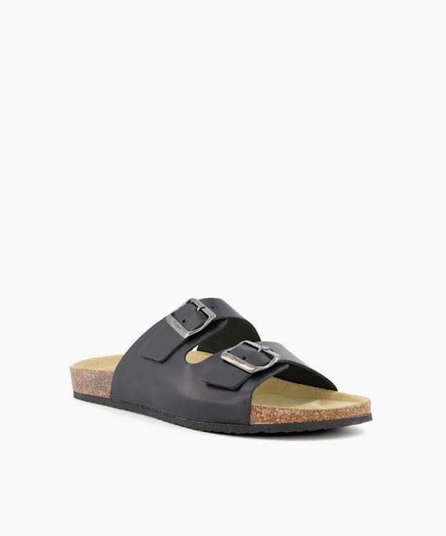 Dune London Imprint Men's Casual Sandals Black | DAF-681430