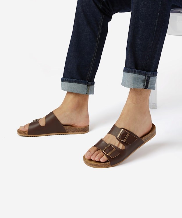 Dune London Imprint Men's Casual Sandals Brown | NGB-947836