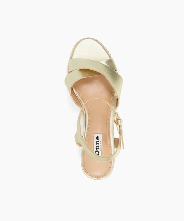 Dune London Keelie Women's Wedge Sandals White | OUE-582736