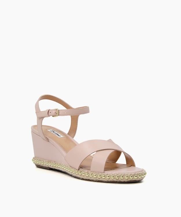 Dune London Keelie Women's Wedge Sandals Pink | PEU-265871