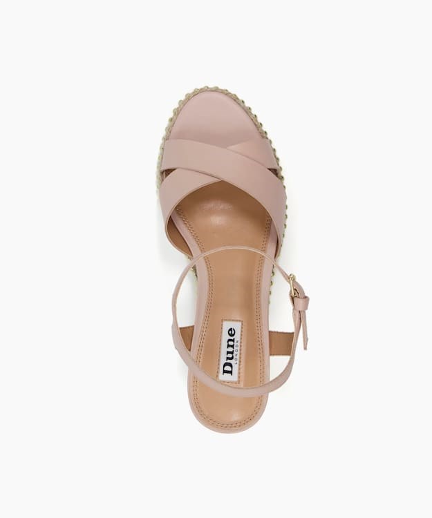 Dune London Keelie Women's Wedge Sandals Pink | PEU-265871