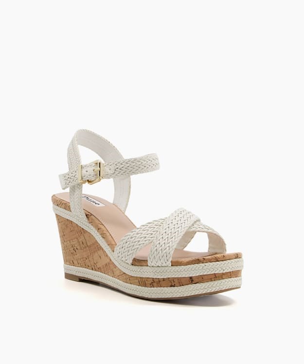 Dune London Kelisa Women's Heeled Sandals White | PBO-061732