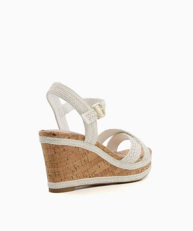 Dune London Kelisa Women's Heeled Sandals White | PBO-061732