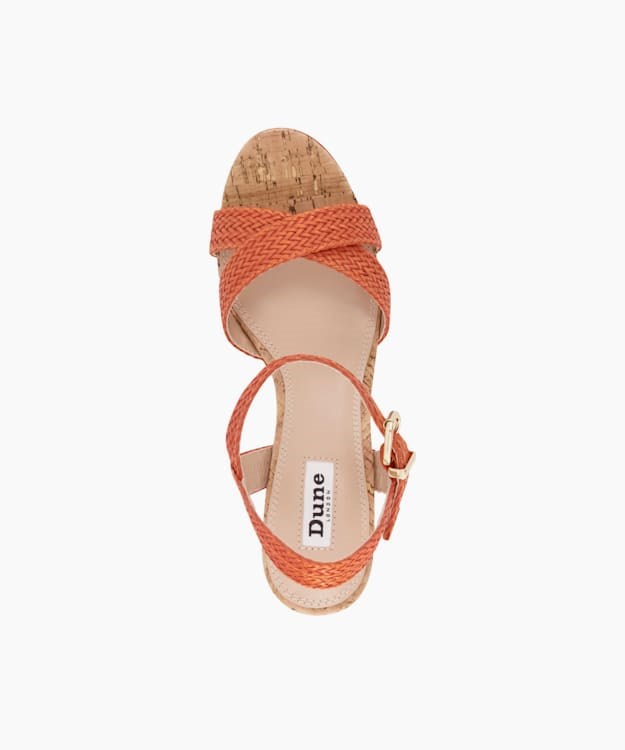 Dune London Kelisa Women's Heeled Sandals Orange | UOX-136902