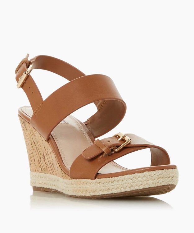 Dune London Kendyl Women's Heeled Sandals Brown | CEI-921043