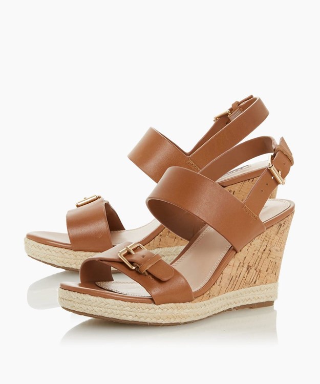 Dune London Kendyl Women's Heeled Sandals Brown | CEI-921043