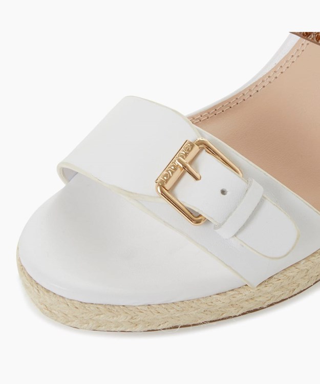 Dune London Kendyl Women's Wedge Sandals White | SUL-319762