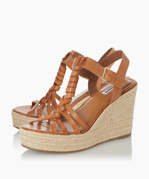 Dune London Kofu Women's Wedge Sandals Brown | KLJ-673582