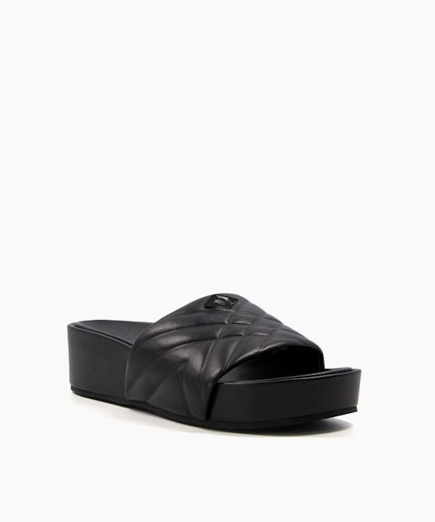 Dune London Kygo Women's Wedge Sandals Black | KRG-814563