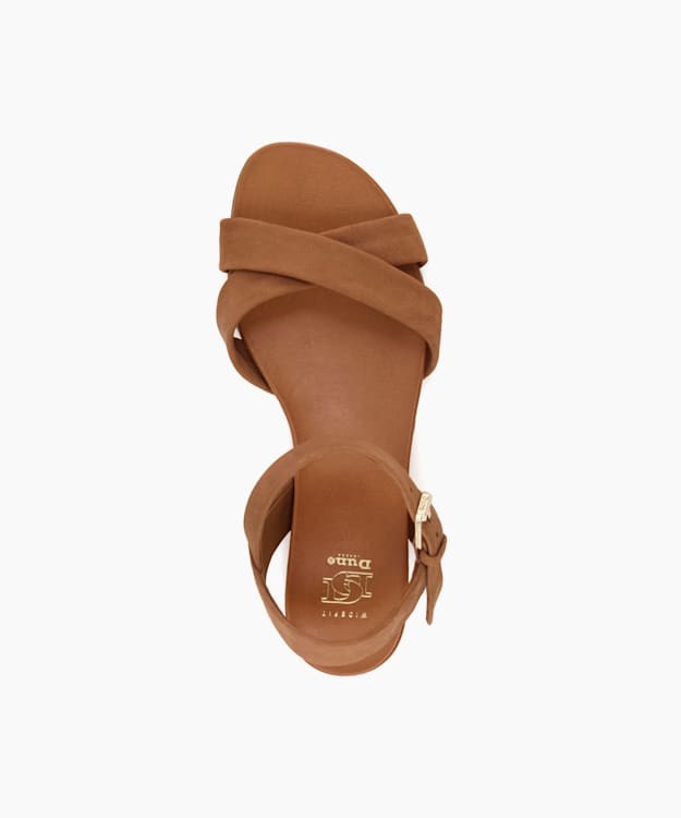 Dune London Landie Women's Flat Sandals Brown | FYO-063754